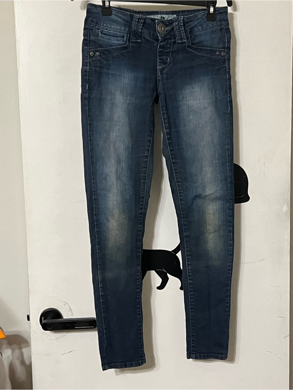 Jolt Dark Blue Washed Skinny Jeans